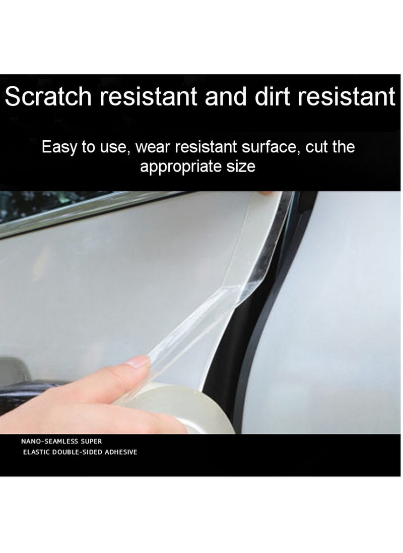RATSAW Transparent Adhesive Car Door Edge Guards  Anti Scratch AntiCollision and Scuff Plate Protectors Ideal for Rear Bumper and Door Protection 33Ft long and 2In wide  - Image 2