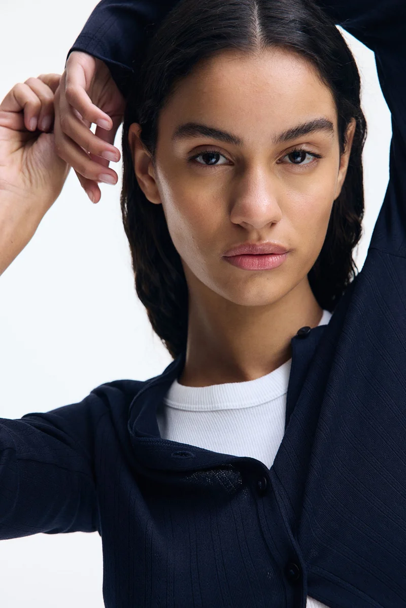 H&M Pointelle jersey cardigan