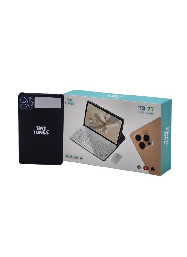 Tiny Tunes TS77 Smart Kids Tablet 7 inch Display | Wi-Fi | SIM | Mouse | Keyboard  - Image 1