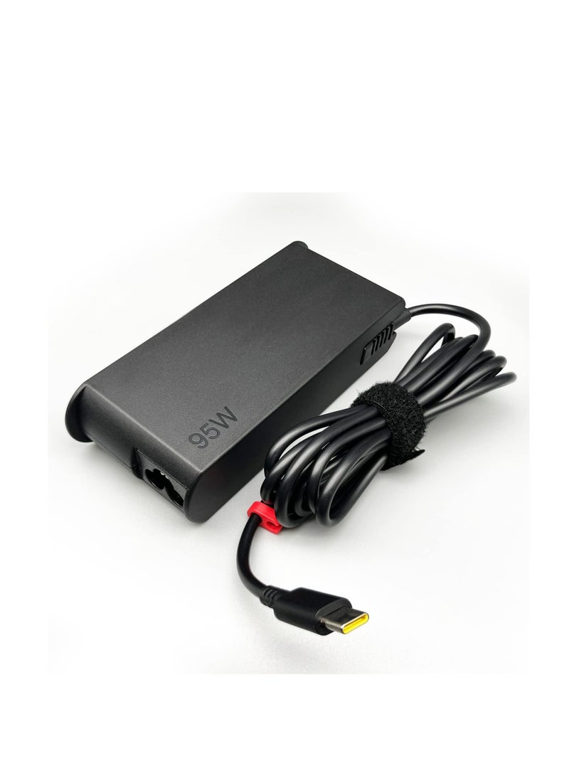 Terabyte Charger 95 W USB C Adapter ADLX95YCC2A O2DL132 ADLX95YCC3A SA10R16878 Compatible with Lenovo Y740S Y740S-15IRH Y9000X 2019 T470S T480S Yoga Ideapad Laptop Power - Image 1