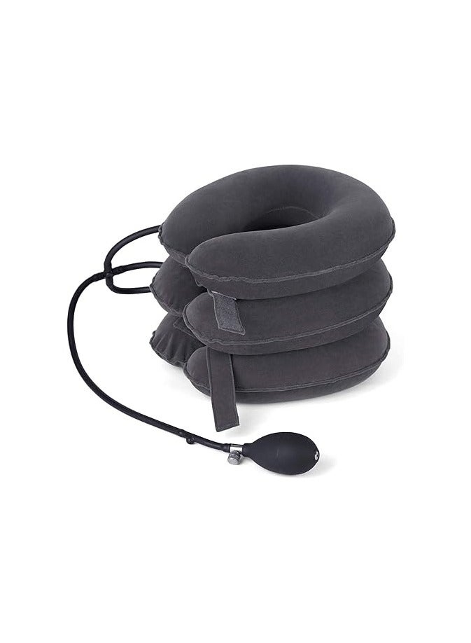 Sunany Cervical Neck Traction Device Inflatable Neck Support, Adjustable Neck Brace is Good for Spine Alignment and Chronic Neck Pain Relief, Traction Collar is Easy to Use at Home or Office - Image 1