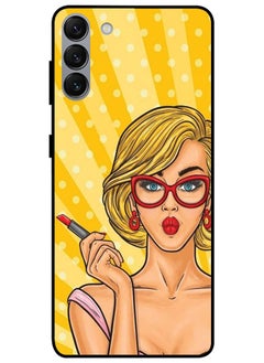 Protective Case Cover For Samsung Galaxy S23 Plus Smart Series Printed Protective Case Cover for Samsung Galaxy S23 Plus Glasses Girl