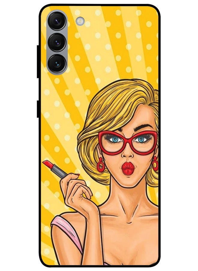 EYE CATCH - Protective Case Cover For Samsung Galaxy S23 Plus Smart Series Printed Protective Case Cover for Samsung Galaxy S23 Plus Glasses Girl - Image 1