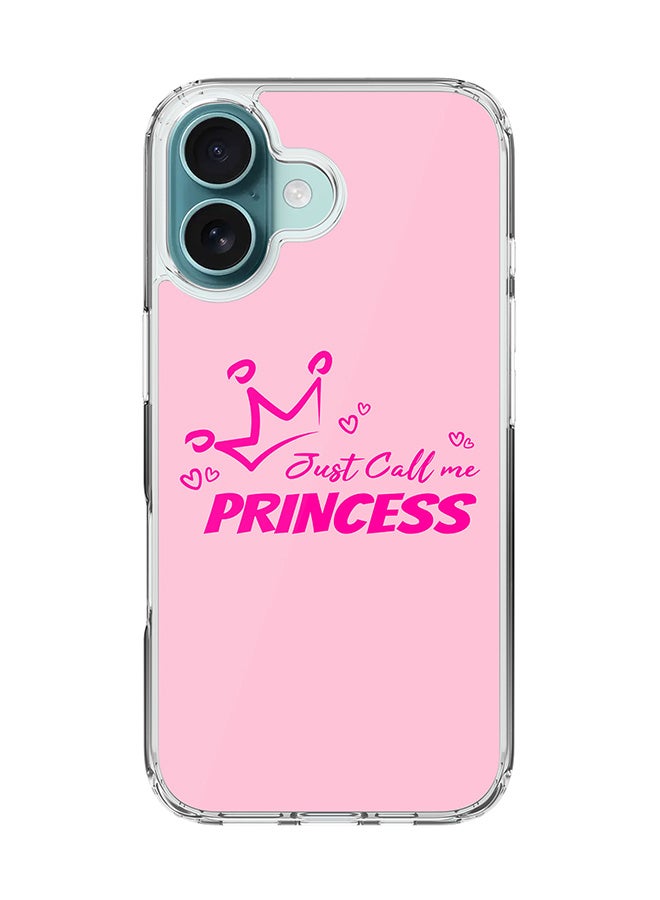 Stylizedd For iPhone 16 Case [Compatible with MagSafe] Slim Magnetic cover Clear Phone Case - Just call me princess - Image 1