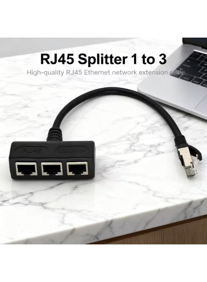 موزع إشارة - موصل RJ45 ذكر إلى 3 موصلات أنثى، موسع شبكة LAN سلبي، مناسب للمنزل/المكتب، متوافق مع أجهزة الكمبيوتر المكتبية/المحمولة، والمحولات، وأجهزة التوجيه، وأجهزة التلفزيون الذكية - التوصيل والتشغيل - Image 5