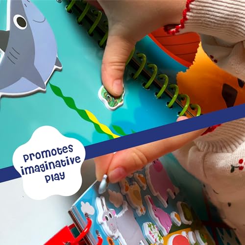 DINO MINI Stickypuff Value Pack 3 Reusable Puffy Sticker Book for Toddlers Puffy Stickers for Toddlers Travel Activities for Kids Ages 48 Screen Free Birthday Gifts Animals - Image 5