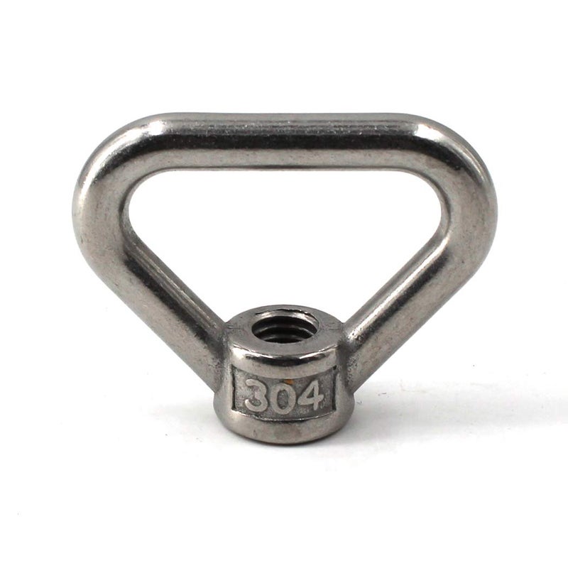 SeeRaphee 304 Stainless Steel Eye Nut M24 Triangle Ring Shape Lifting Eye Nut Set Threaded Nut Fastener - Image 1