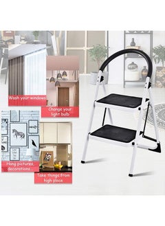 Foldable Step Ladder With Rubber Hand Grip White Black 38inch - pzsku/Z18D62E20FD849168841AZ/45/_/1732612978/87b60c03-0895-41e3-825b-4613111373b5