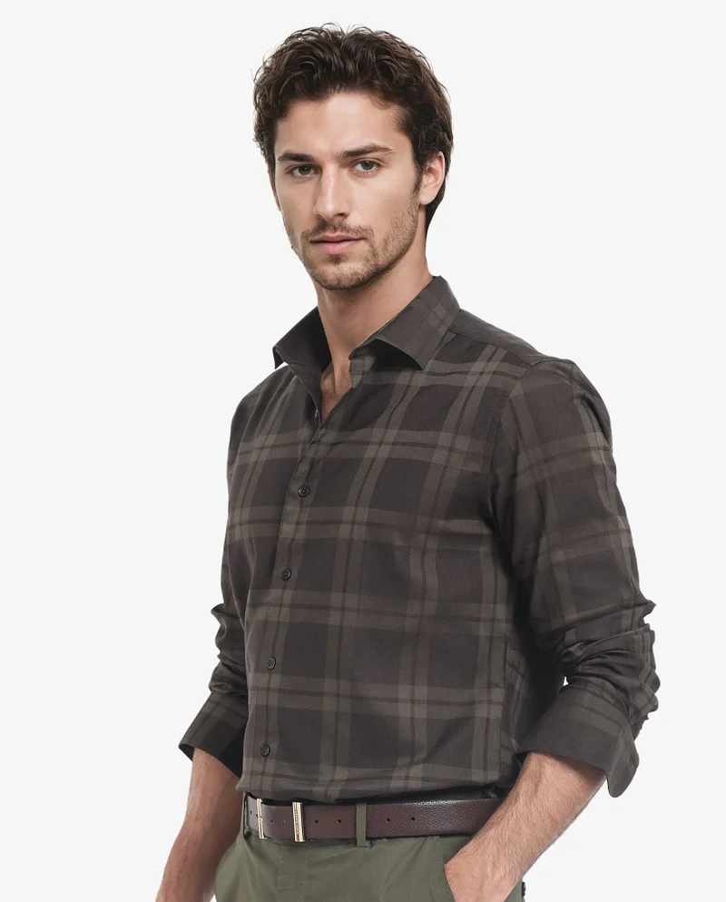 Rare Rabbit Men's Tonal Check Shirt