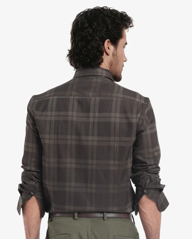Rare Rabbit Men's Tonal Check Shirt