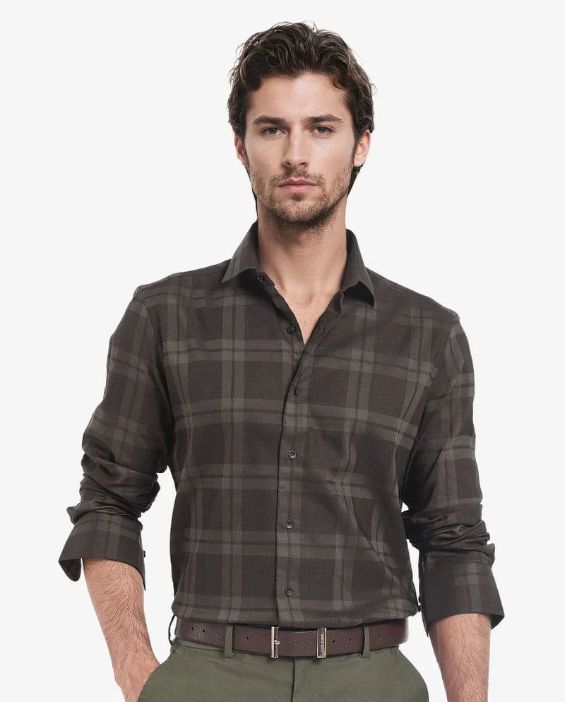 Rare Rabbit Men's Tonal Check Shirt