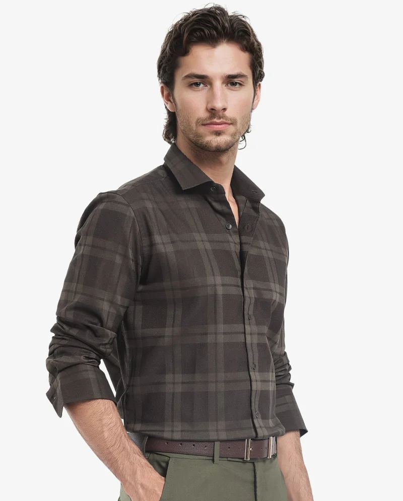 Rare Rabbit Men's Tonal Check Shirt