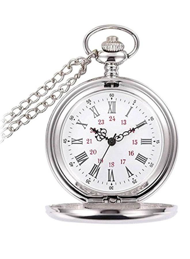 Vintage Analog Pocket Watch - 4331818572 Classic Mechanical Timepiece with Roman Numerals, Case & Chain - for Men Women, Collectors & Formal Occasions - Hand-Wound Movement - Image 1