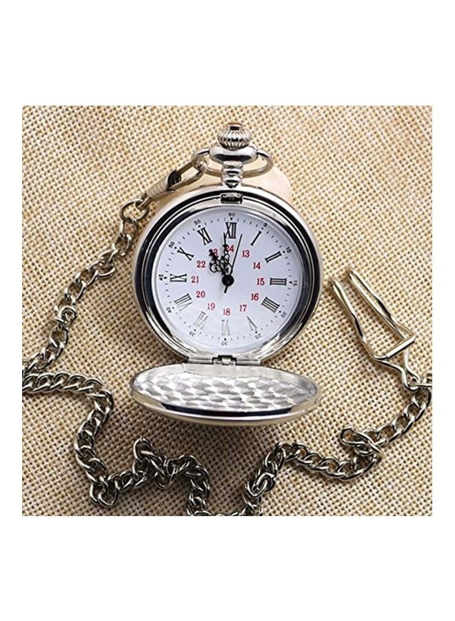 Vintage Analog Pocket Watch - 4331818572 Classic Mechanical Timepiece with Roman Numerals, Case & Chain - for Men Women, Collectors & Formal Occasions - Hand-Wound Movement - Image 3