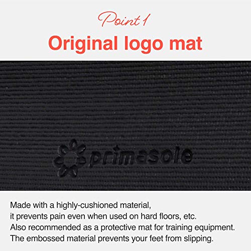 Primasole Yoga Mat with Carry Strap for Yoga Pilates Fitness and Floor Workout at Home and Gym 1/4 thick (Azalea Pink Color) PSS91NH004A - Image 2