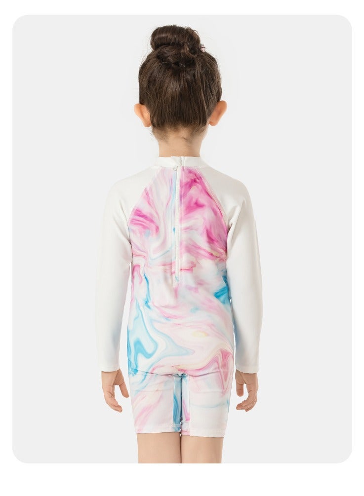 Swimming Wear With Swim Cap Suit for Toddler/Junior/Youth Aged 7 Years For  Girls one piece，No formaldehyde, bleach, and fluorescent agen - Image 3