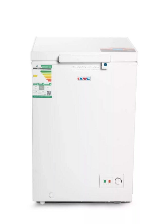 Freestanding Freezer - 3.5 CFT - 100 Liters - White - KMCF-100HD