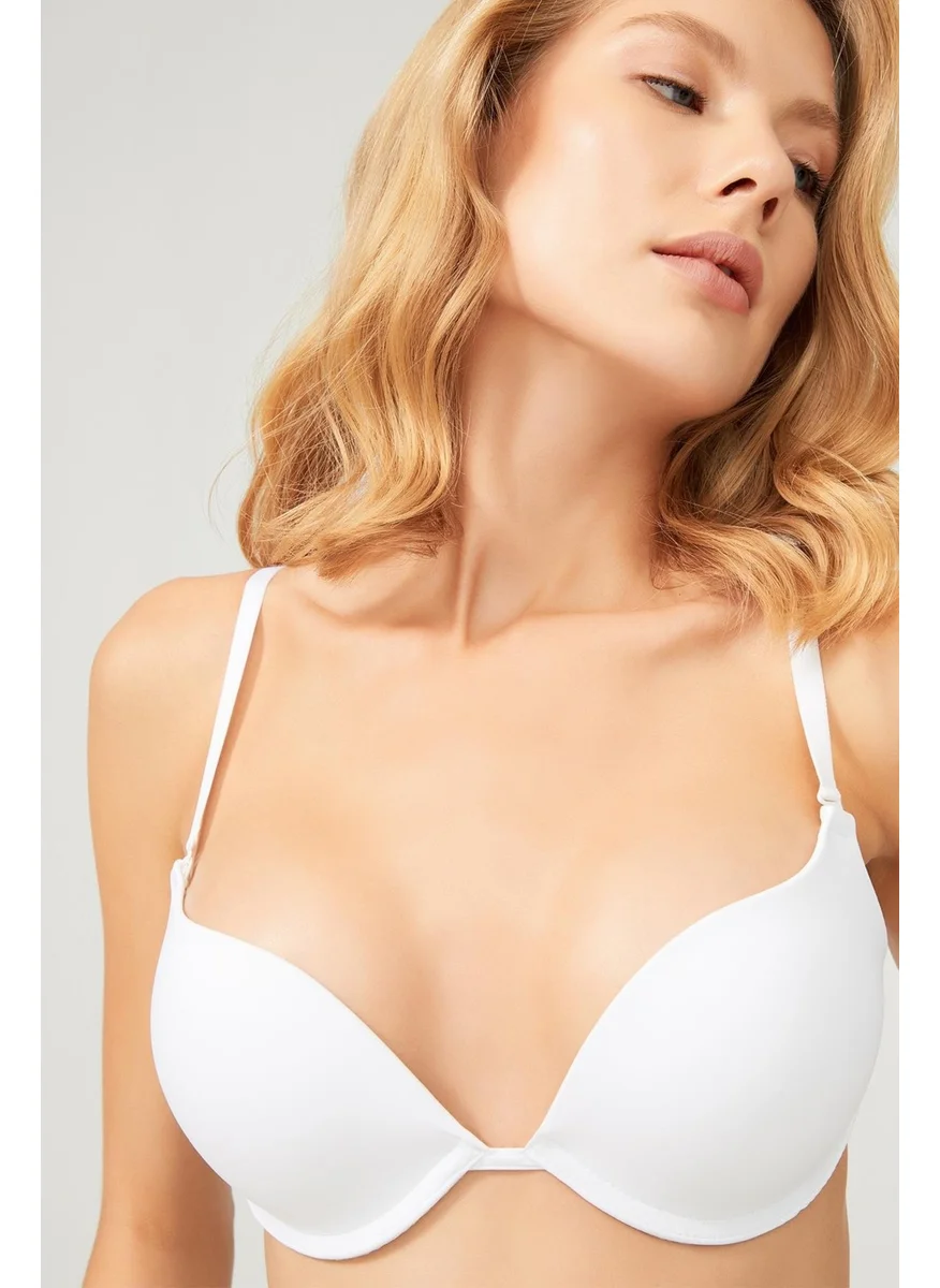 COTTONHILL Lol Up Push Up Underwire Cream Bra