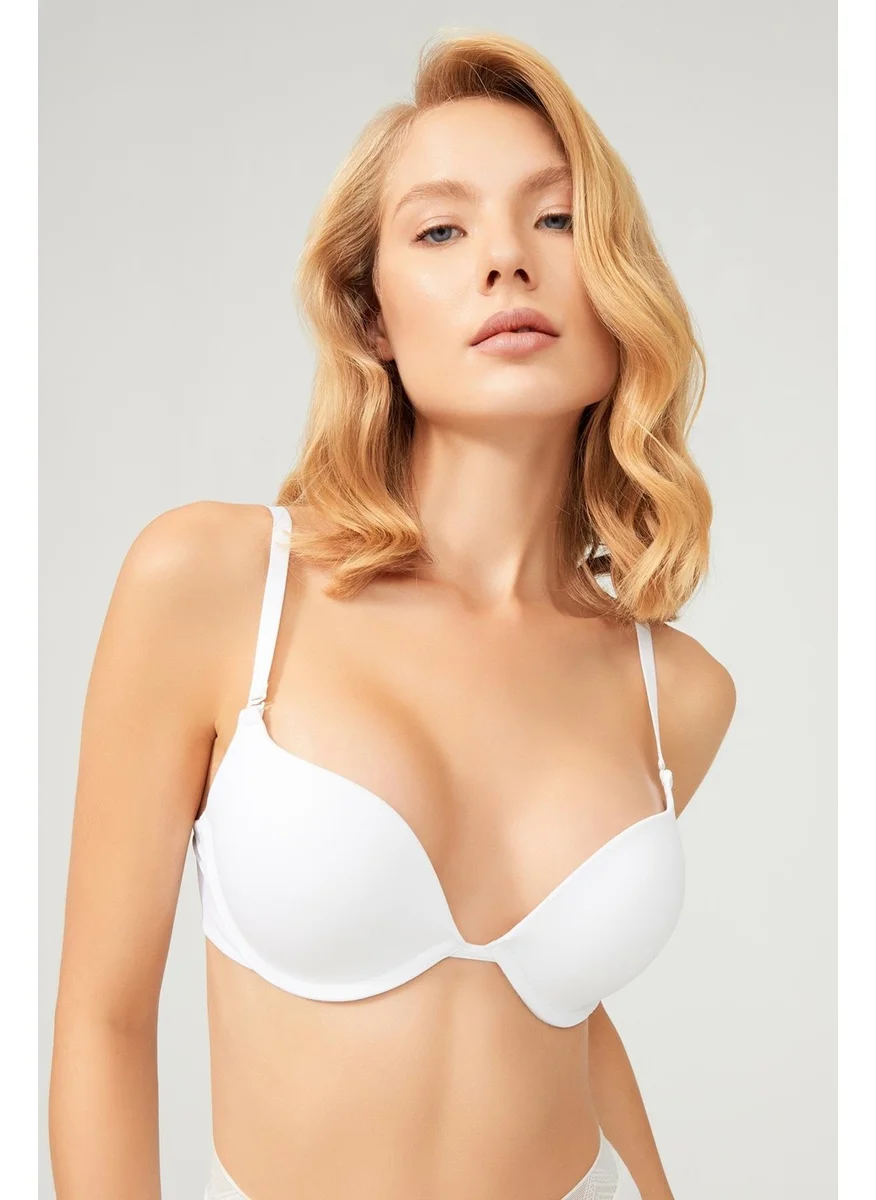 COTTONHILL Lol Up Push Up Underwire Cream Bra