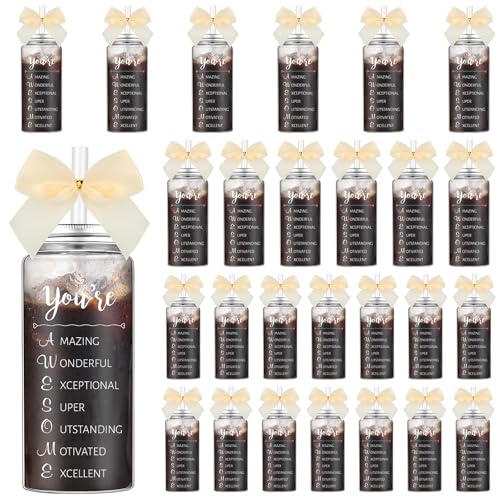 Skylety 24 Pack Inspirational Appreciation Gifts Bulk for Women Employee Coworker Teacher Appreciation Gift Cups Bulk with Lid Straw 135 oz You Are Awesome Gifts Plastic Tumbler for Employee Staff - Image 1