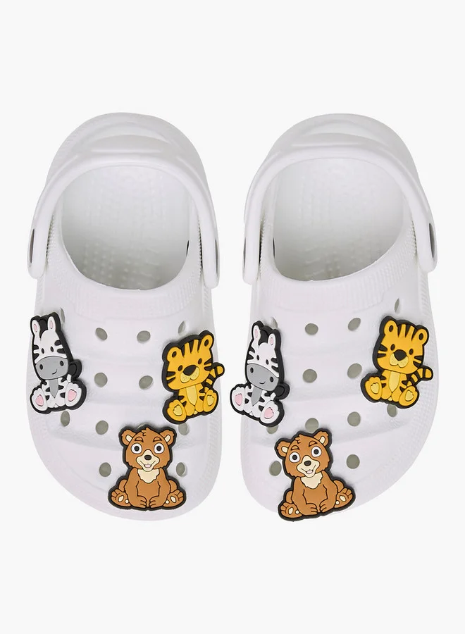 Aqua Jibbitz Accent Clogs with Backstrap