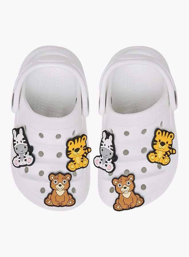 Aqua Jibbitz Accent Clogs With Backstrap