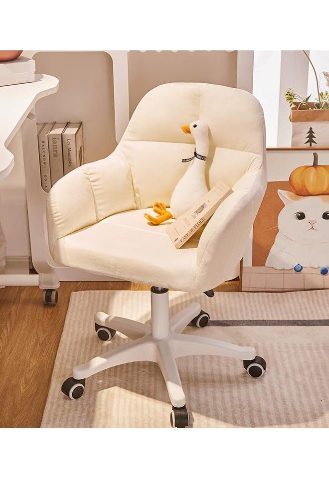 Tanwer Comfortable home study seat backrest desk swivel chair dormitory chair cute bedroom computer chair for girls - Image 2