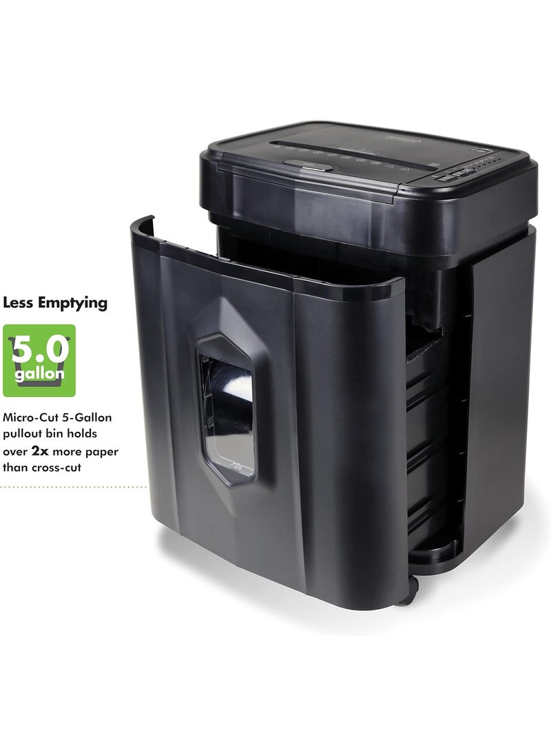 AURORA Aurora AU120MA 120Sheet Auto Feed High Security MicroCut Paper Shredder  30 Minutes Black  - Image 5