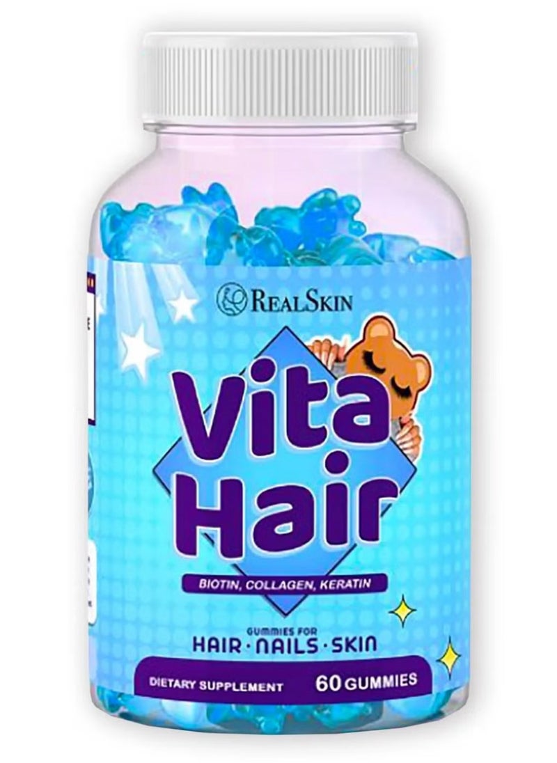 Real Skin - Vita Hair Dietary Supplement 60 Gummies - Image 1