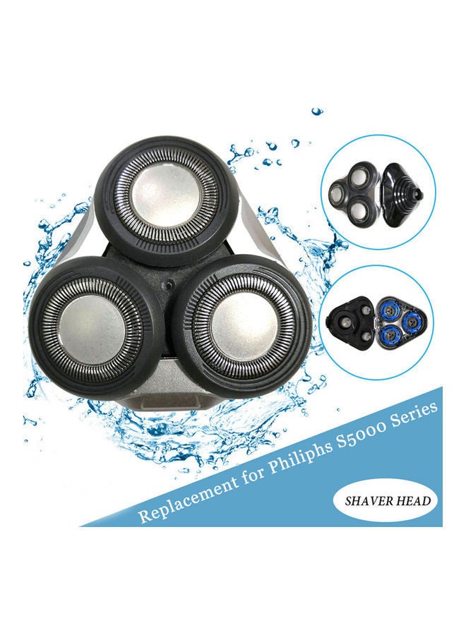 NIBEMINENT Replacement Shaver Head for Philips Series S5000 S5070 S5100 S5400 S5420 S5570 Silver/Black - Image 5