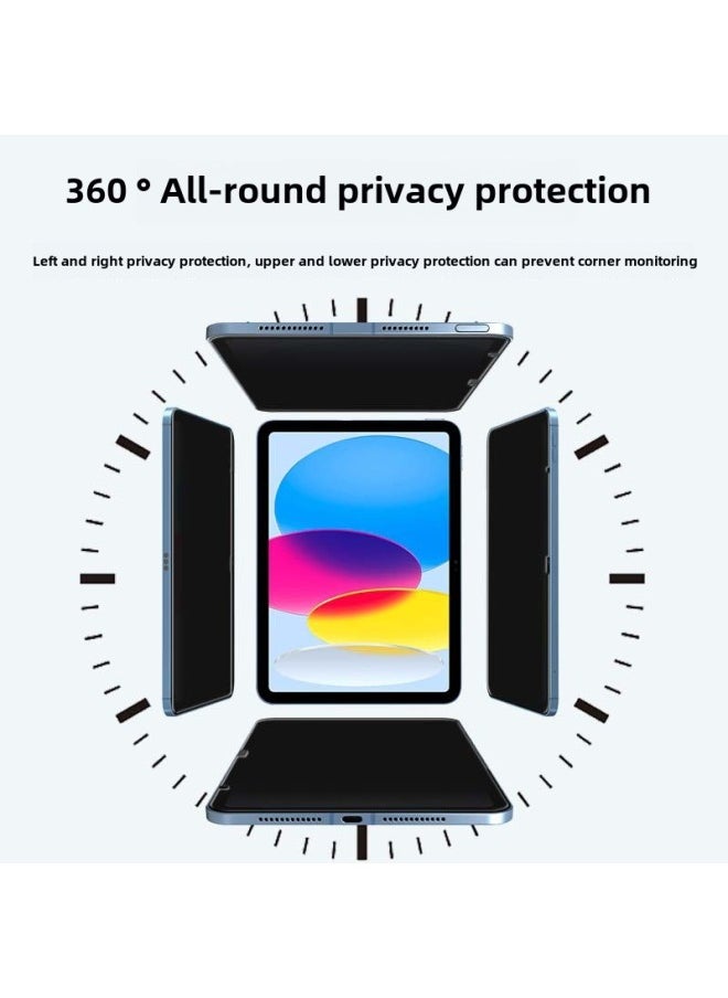 Generic - For 2024 Apple IPadPro11 Inch 360 ° Anti-peep Film Apple Air13 Four-sided Anti-peep Film-Color:360 ° All-round Four-side Peep-proof Anti-fingerprint Anti-dazzle Film (packaging Color Card + Film Tool)-Size:ipadmini 6 - Image 1