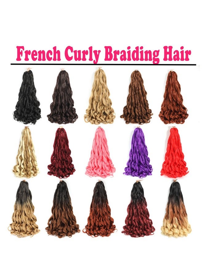 conrora French Curly Braiding Hair 24 Inch 8 Packs Pre Stretched Bouncy Braiding Hair Loose Wavy Braiding Hair Synthetic Hair Extensions For Black Women (24 Inch 8 Packs 1B) - Image 2
