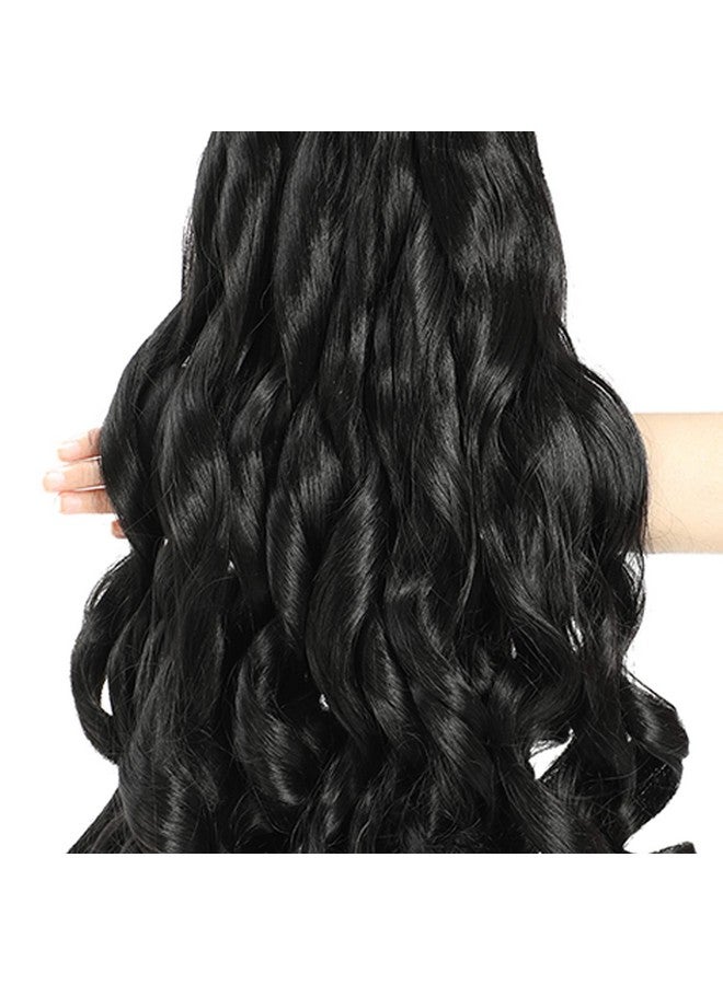 conrora French Curly Braiding Hair 24 Inch 8 Packs Pre Stretched Bouncy Braiding Hair Loose Wavy Braiding Hair Synthetic Hair Extensions For Black Women (24 Inch 8 Packs 1B) - Image 5