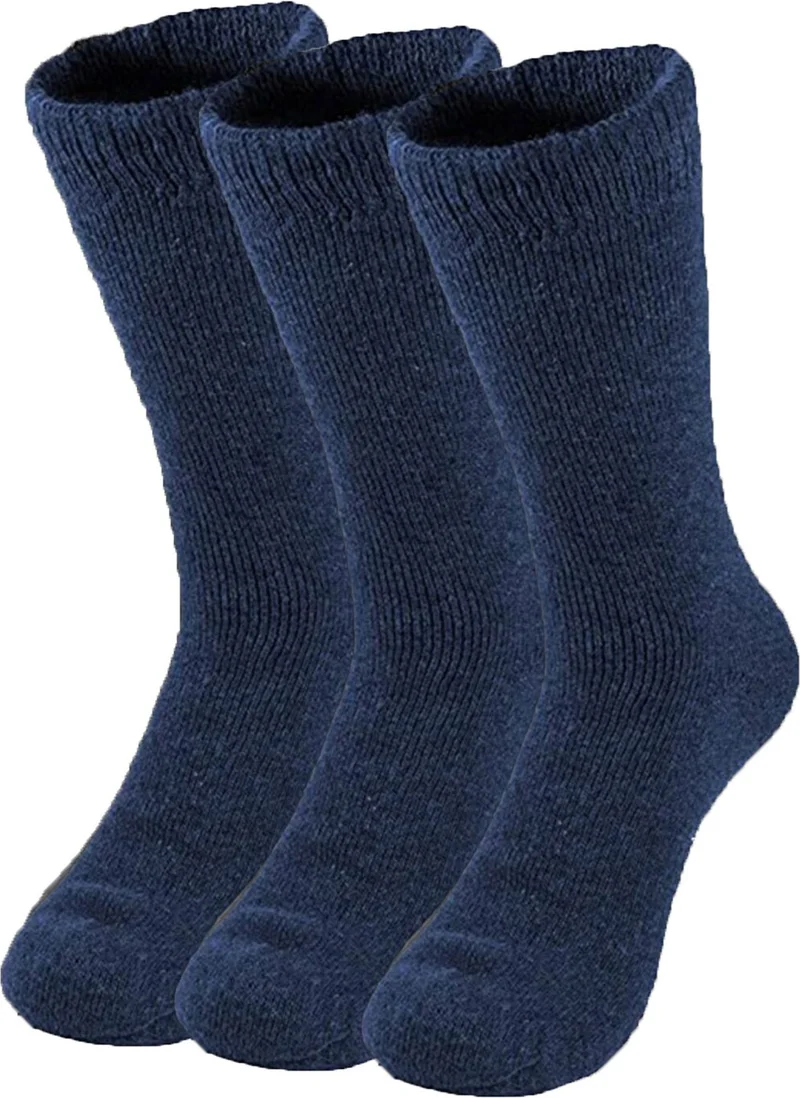 هيبسين راكيب Competing All 3 Pack Men's Thermal Socket Socks Thick Warm Quality Towel Socks