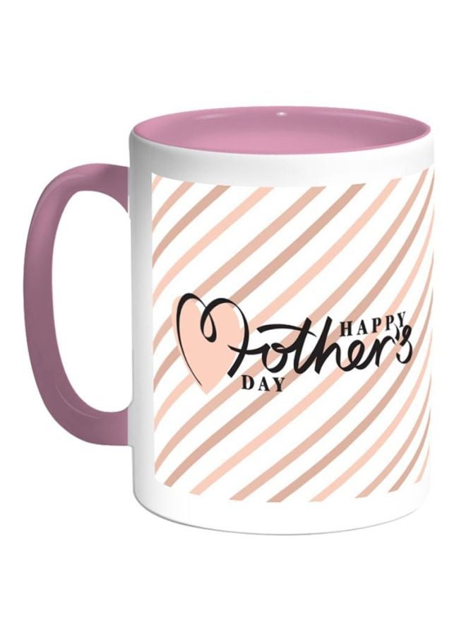 RYN Happy Mother's Day Printed Coffee Mug White/Pink/Black 12ounce