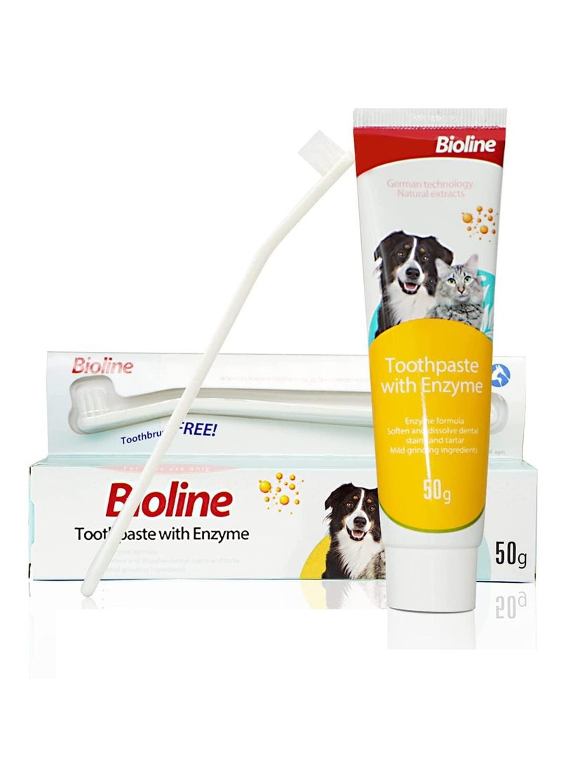 Bioline Dental Tooth Paste With Enzyme Hygienic 2X50g - Image 2