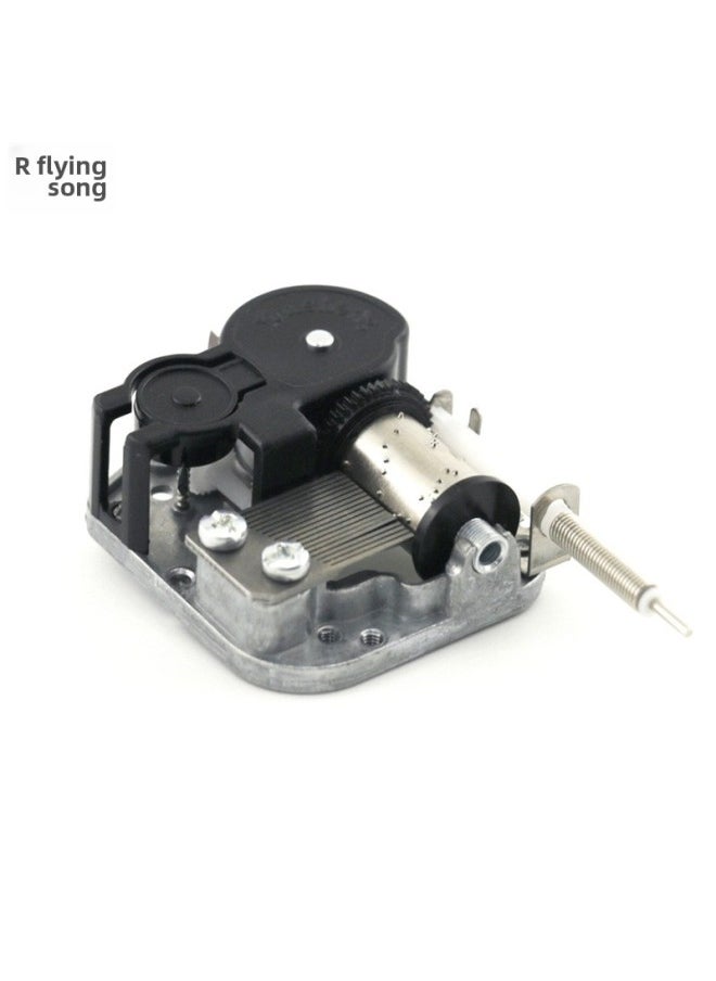 Yunsheng 18-tone Spring Music Box Movement With Brake Function Rotating Flexible Shaft Diy Music Box Repair Accessories DIY-Color:Music "Sky City"-Dimensions:1  - Image 3