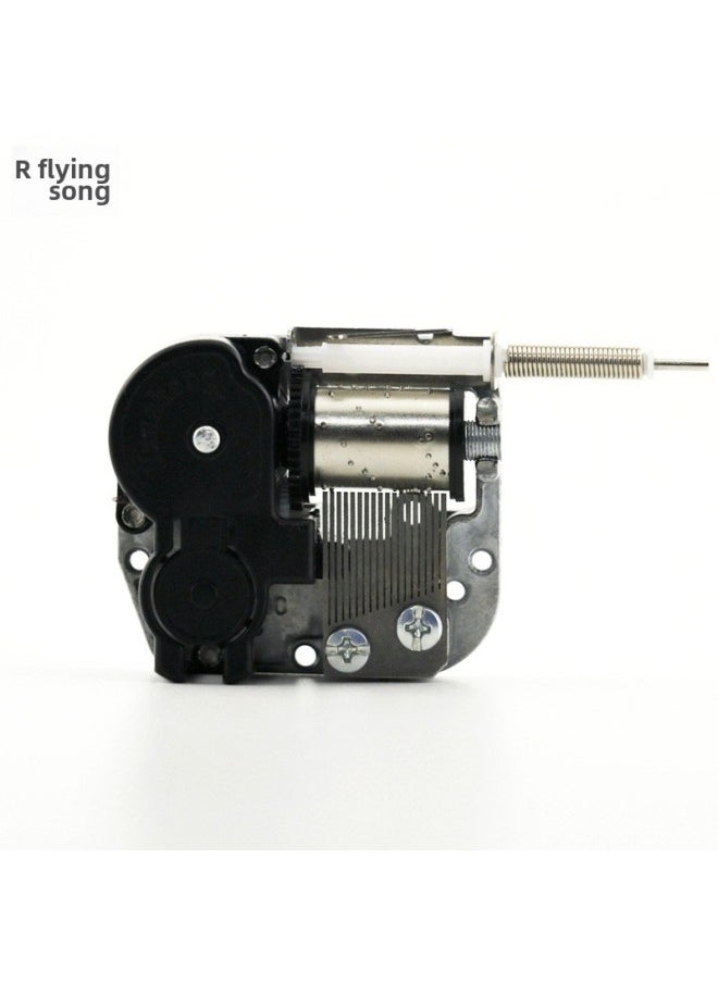 Yunsheng 18-tone Spring Music Box Movement With Brake Function Rotating Flexible Shaft Diy Music Box Repair Accessories DIY-Color:Music "Sky City"-Dimensions:1  - Image 2