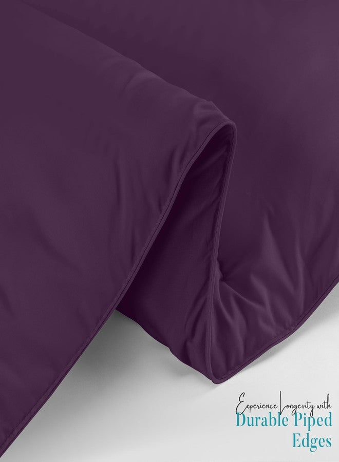 Utopia Bedding Quilted Comforter Duvet Insert, Box Stitched Down Alternative Comforter, Twin (Plum) - Image 5