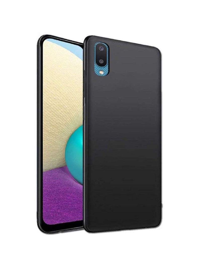 vesus Silicone Anti-Shock Protective Case For Samsung Galaxy M02 Black - Image 2