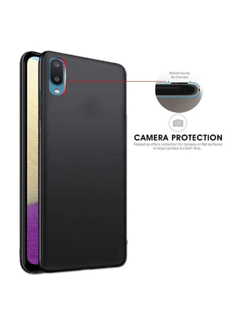 vesus Silicone Anti-Shock Protective Case For Samsung Galaxy M02 Black - Image 3