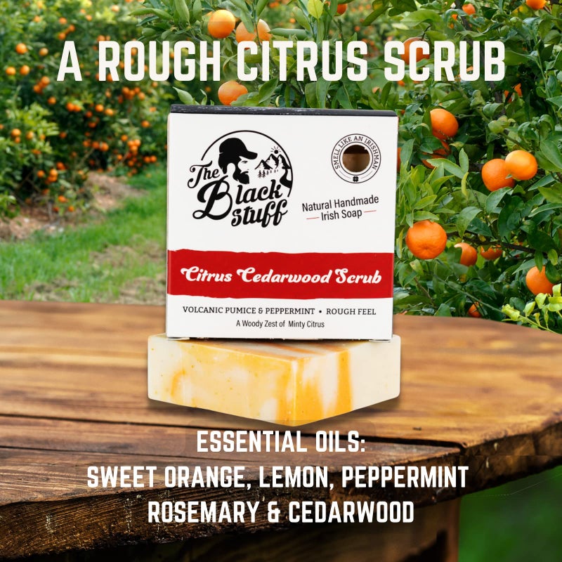 The Black Stuff All Natural Organic Soap Bar - Pack of 3 Soaps with Organic Ingredients and Essential Oils - Handmade, Fragranced Soaps for Men - Pine Tar, Citrus Cedarwood and Bay Rum Soaps. - Image 4
