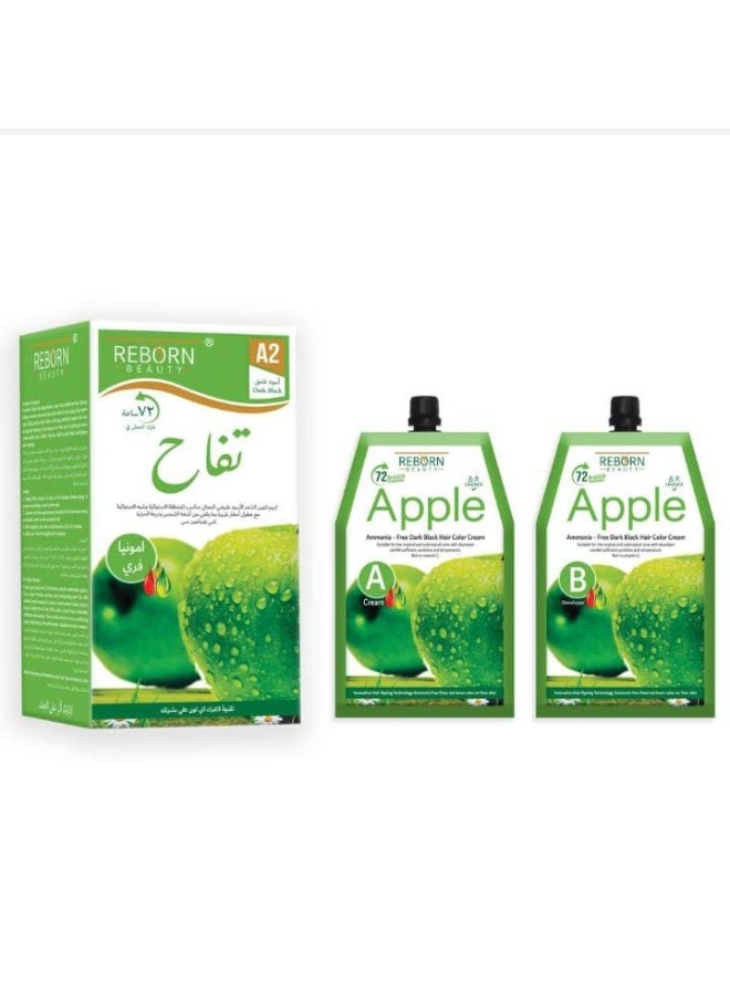 Pro Plus Apple A1 Hair Dye Cream Natural Black Ammonia Free 500 ml in 2