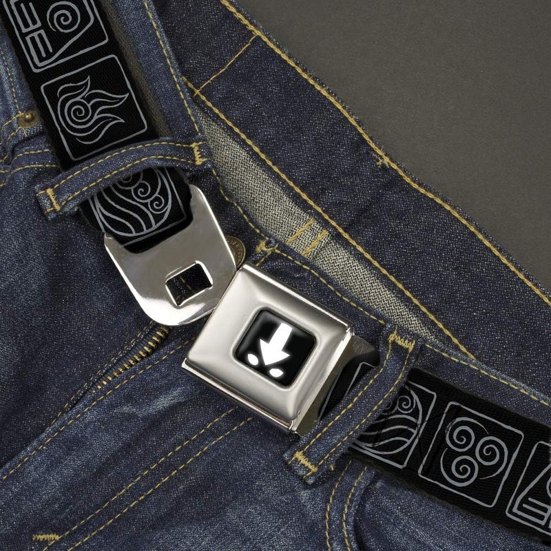 Buckle Down Buckle-Down Avatar the Last Airbender Seatbelt Buckle Belt - Adjustable Bending Elements Icons - Image 2