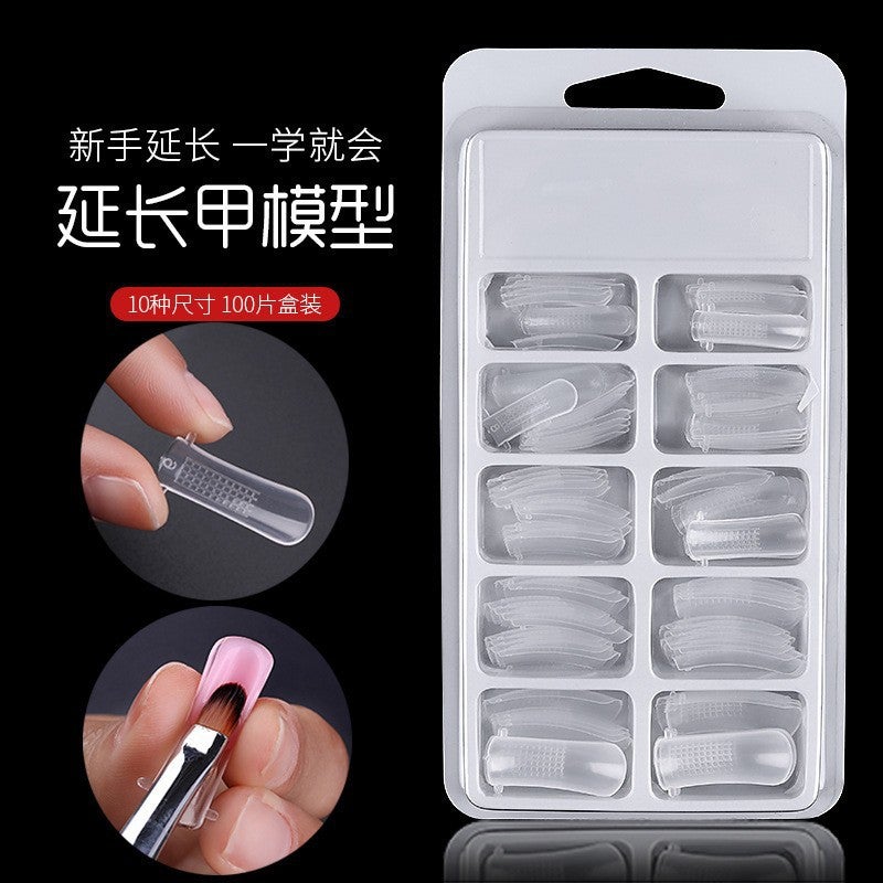 Generic Natural Transparent Nail Tips for Salons 100-Extended nail model