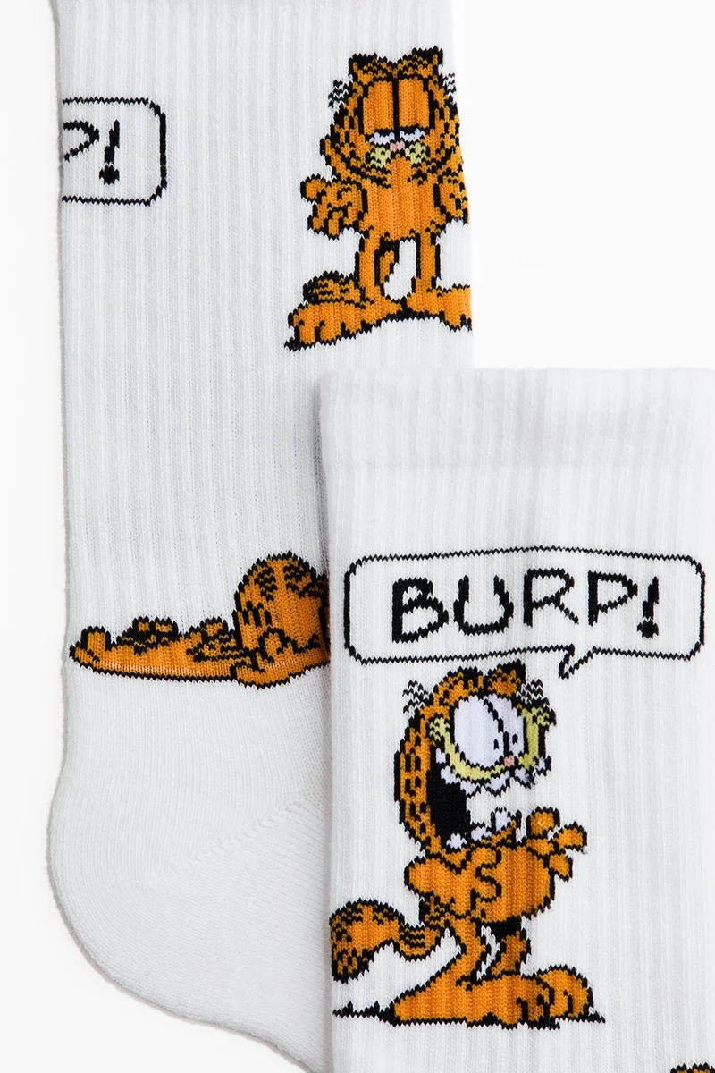 H&m Motif-detail socks