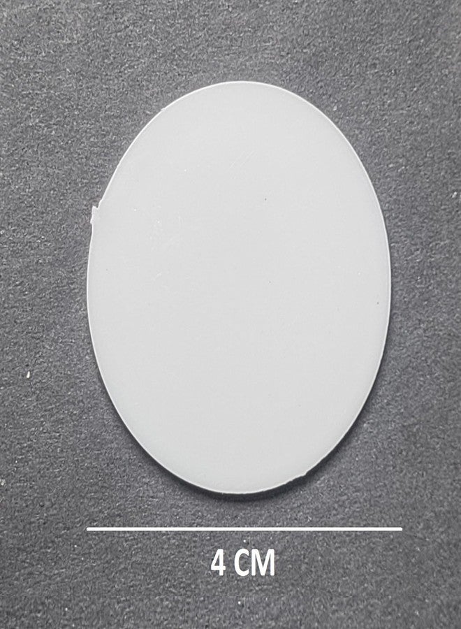 MOREL White Plain Big Plastic Token Coin Chips USE for Board Games, Restaurant, School, Shop, CANTIN, College ETC | 50 Coin |40MM. - Image 2