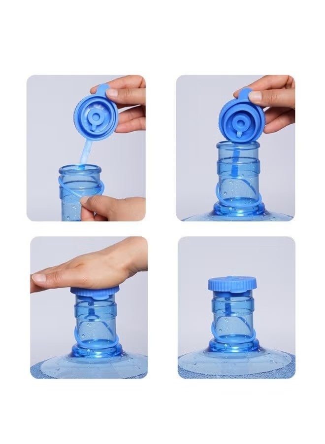 5PCS Water Jug Cap Silicone Water Bottle Caps Reusable Non-Spill  Leak Free Compatible with 3  5 Gallon Water Bottle Cap - Image 5
