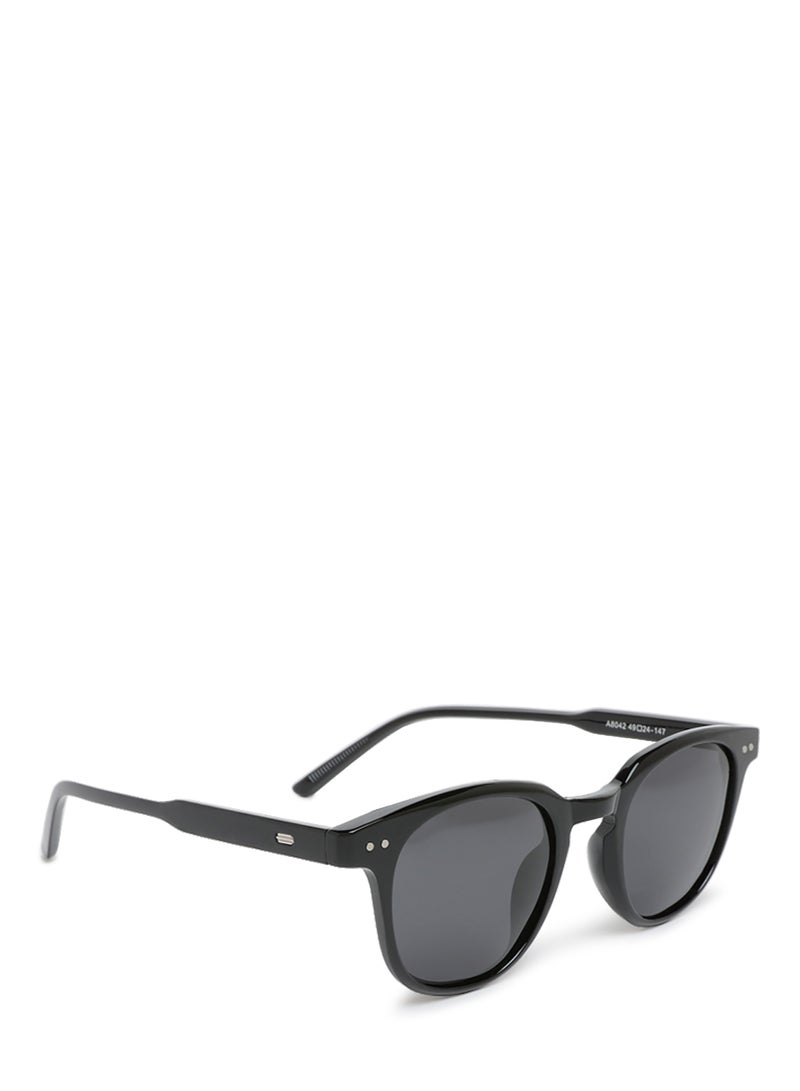 London Rag Round Casual Sunglasses in Black - Image 2