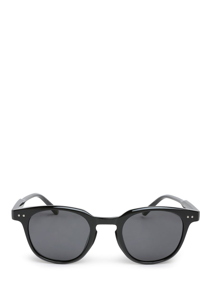 London Rag Round Casual Sunglasses in Black - Image 1